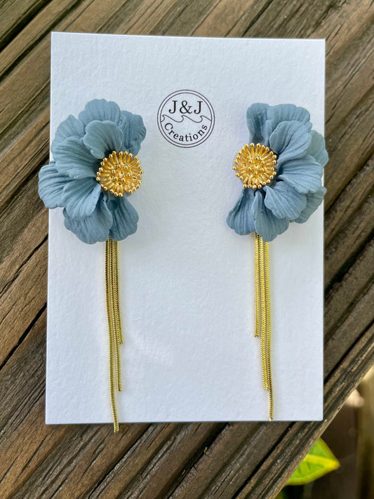 Bluestone with Gold Tone (worn with or without chain)