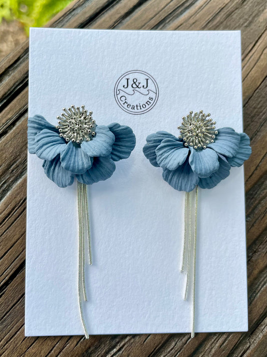 Bluestone with Silver Tone (worn with or without chain)