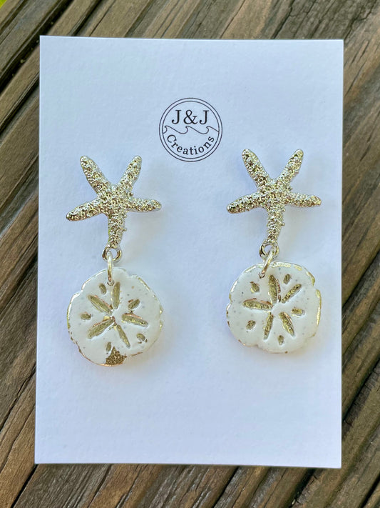 Sand Dollar Silver Tone