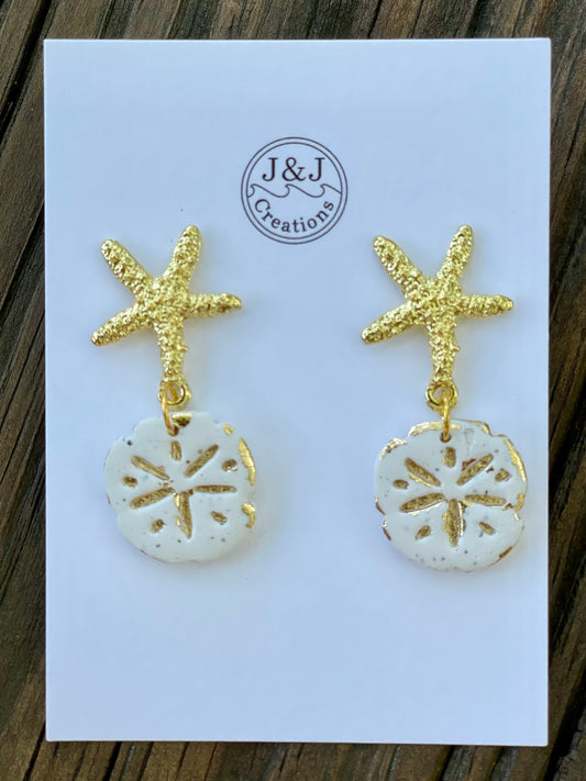 Sand Dollar Gold Tone