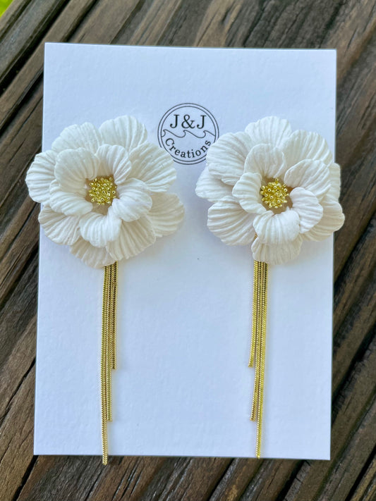 White With Gold Tone (worn with or without chains)