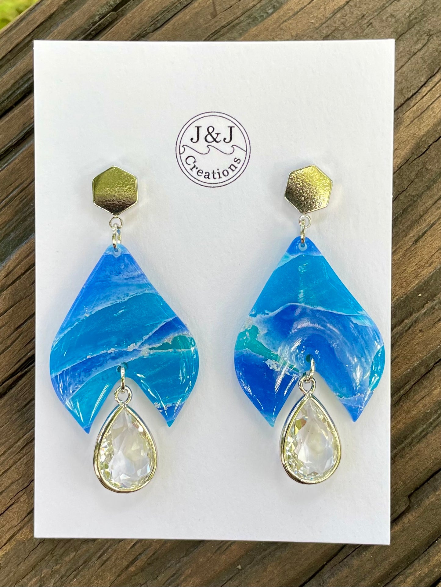 Blue & Aqua with Silver Tonw