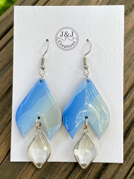 Blue & Grey with Silver Tone