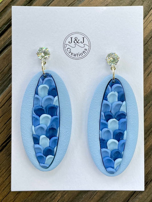 Shades Of Blue with Silver Tone