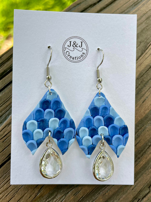 Shades of Blue with Silver Tone