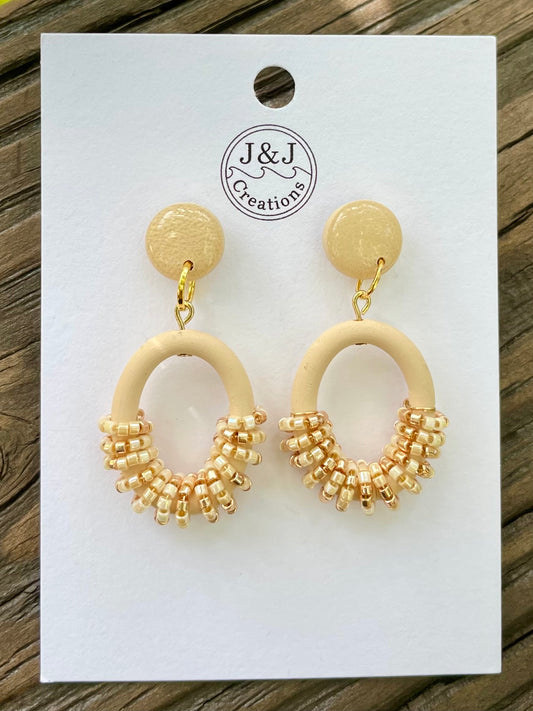 Creamy Beige with Gold Tone