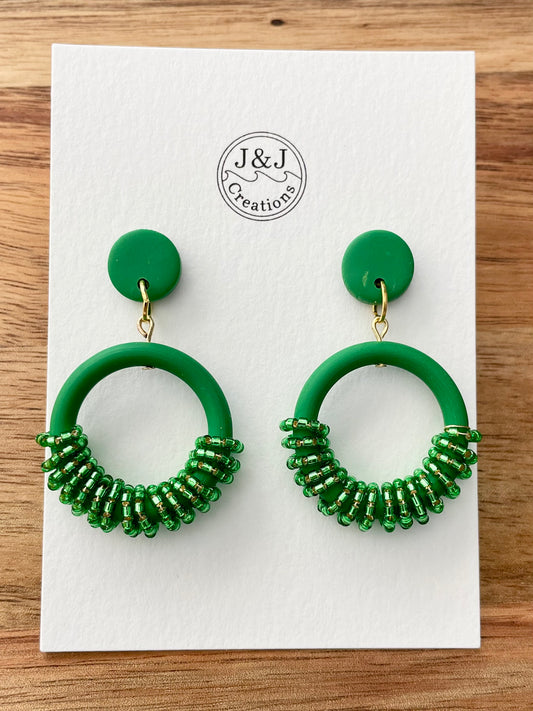 Green with Gold Tone