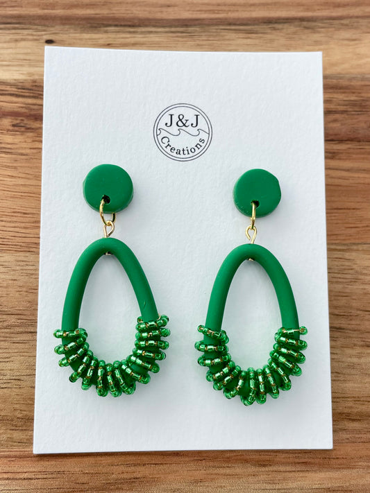Green with Gold Tone