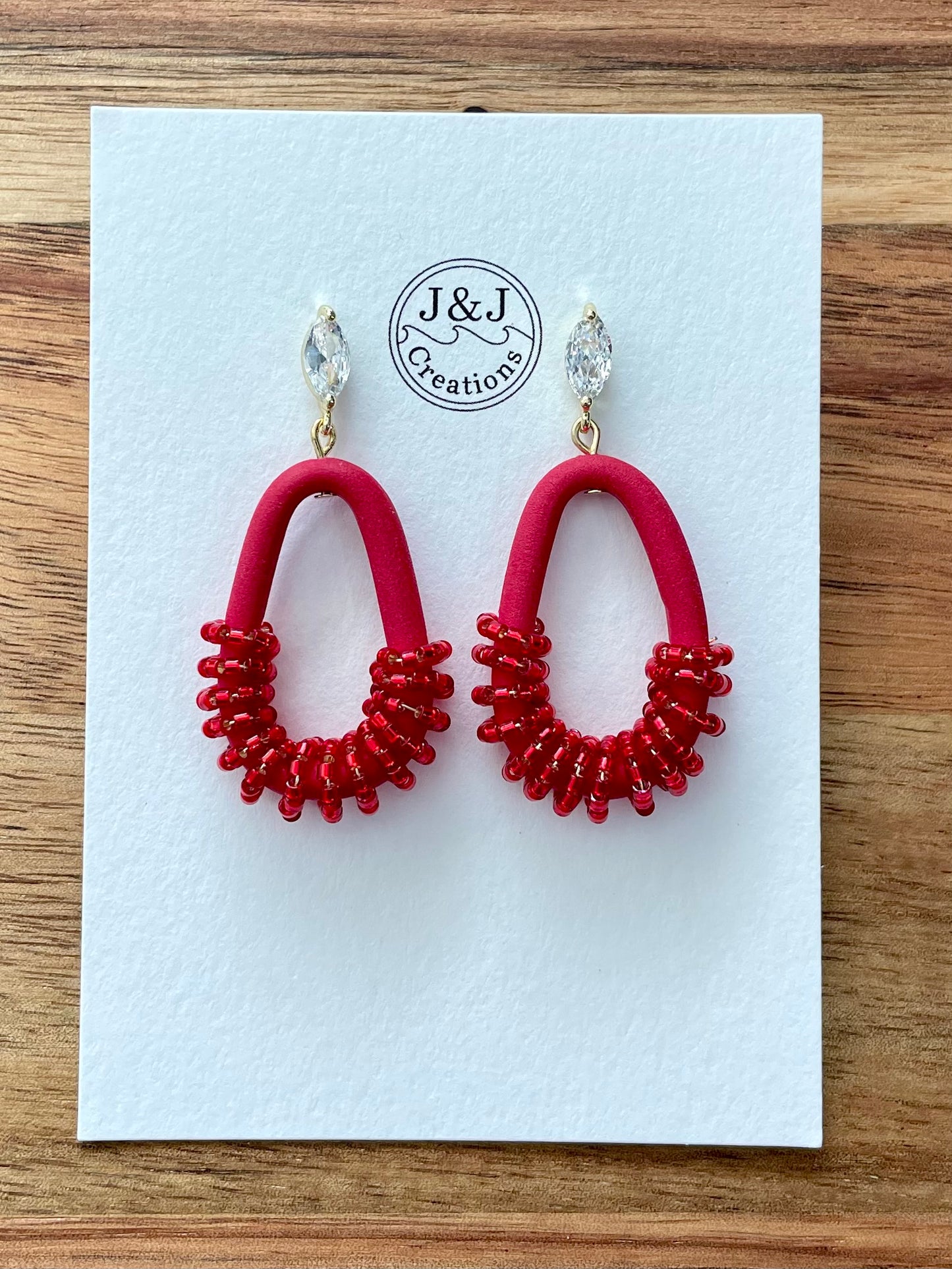 Red with Gold Tone