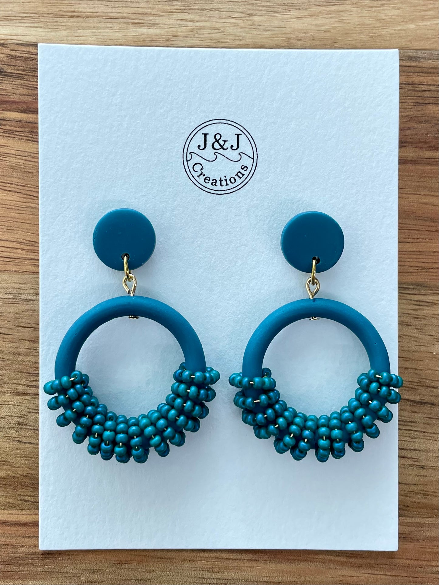 Teal with Gold Tone