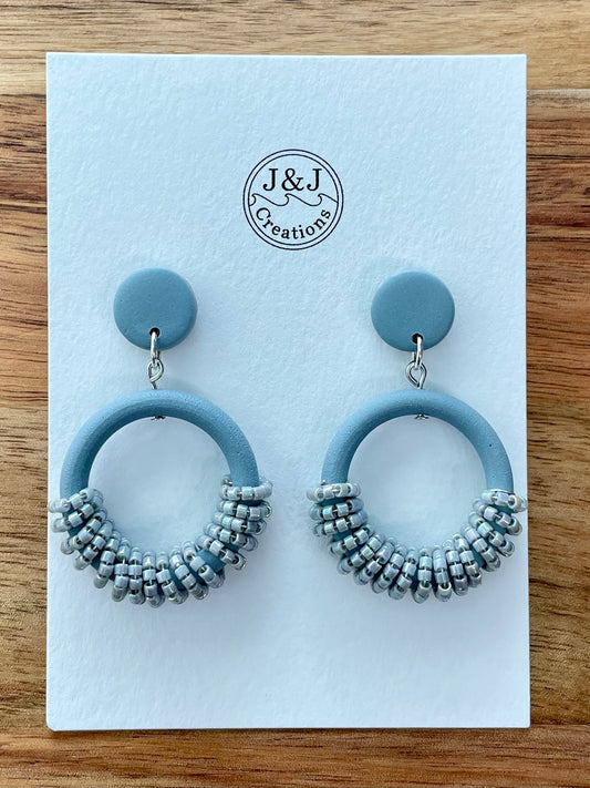 Grey with Silver Tone