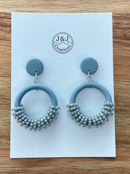 Grey with Silver Tone