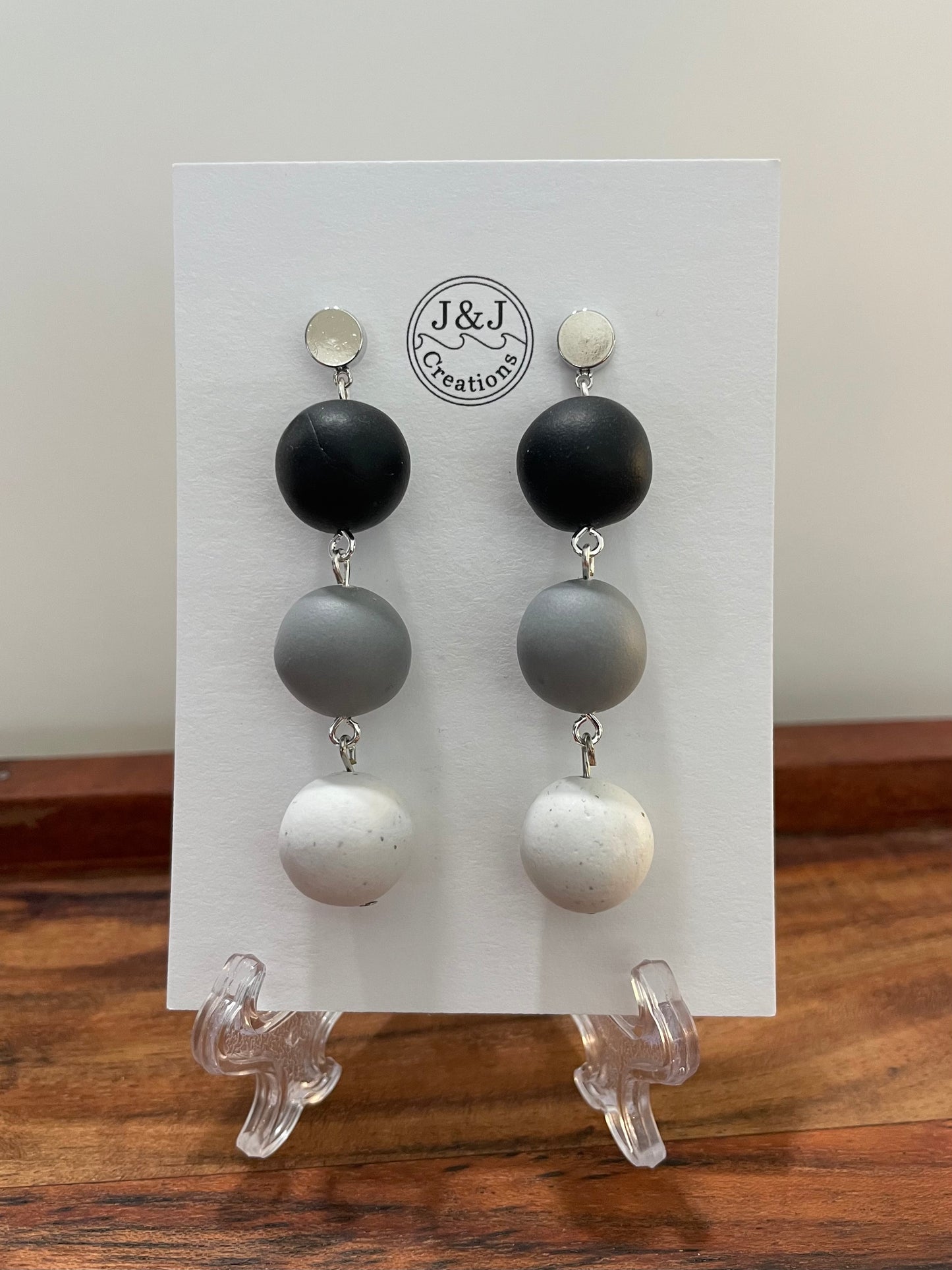 Hand Rolled Beads (Silver Tone)