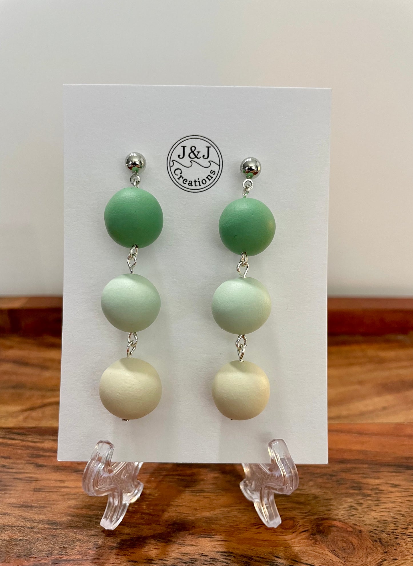 Hand Rolled Beads (silver tone)