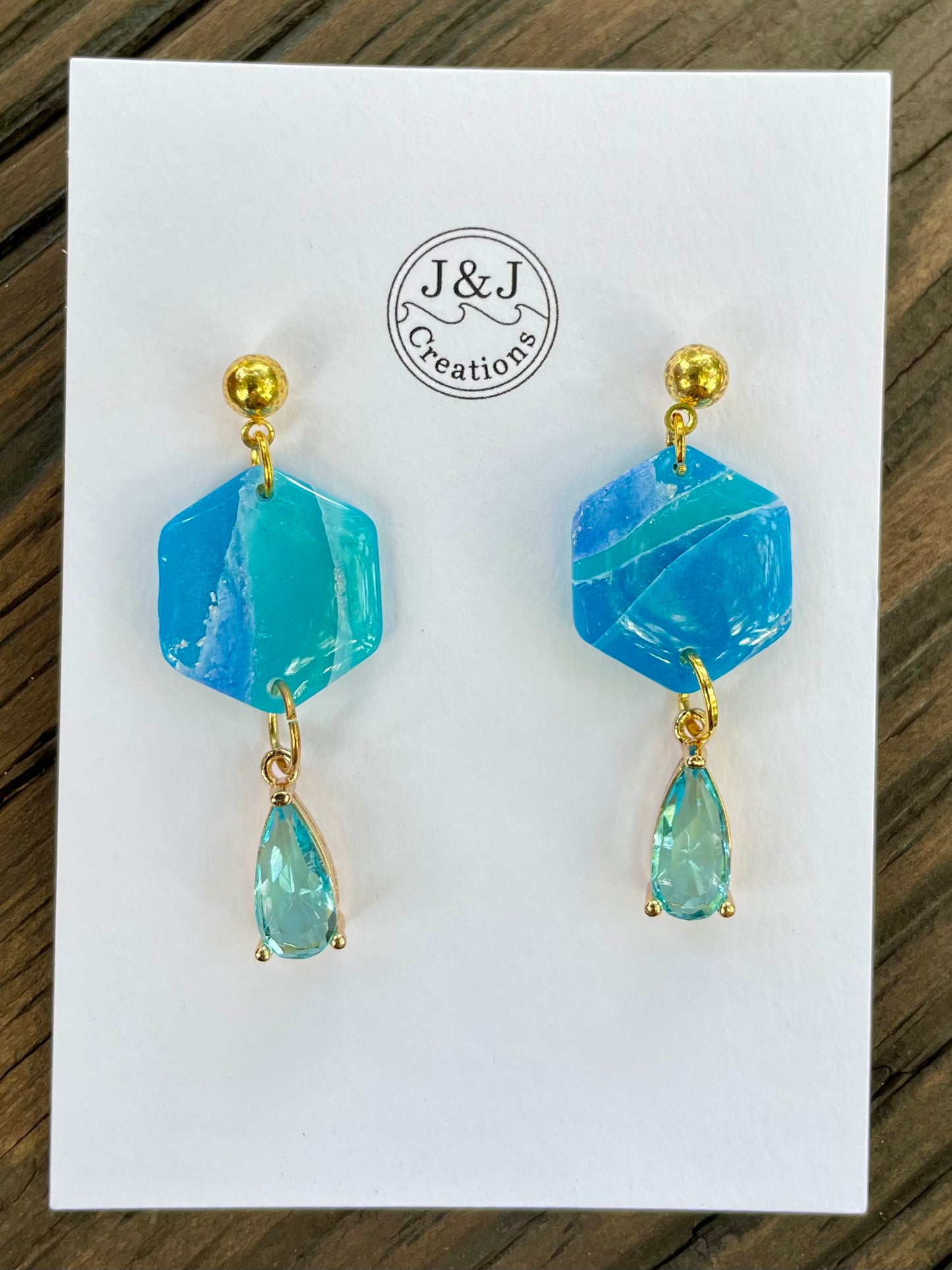 Blue with Gold Tone