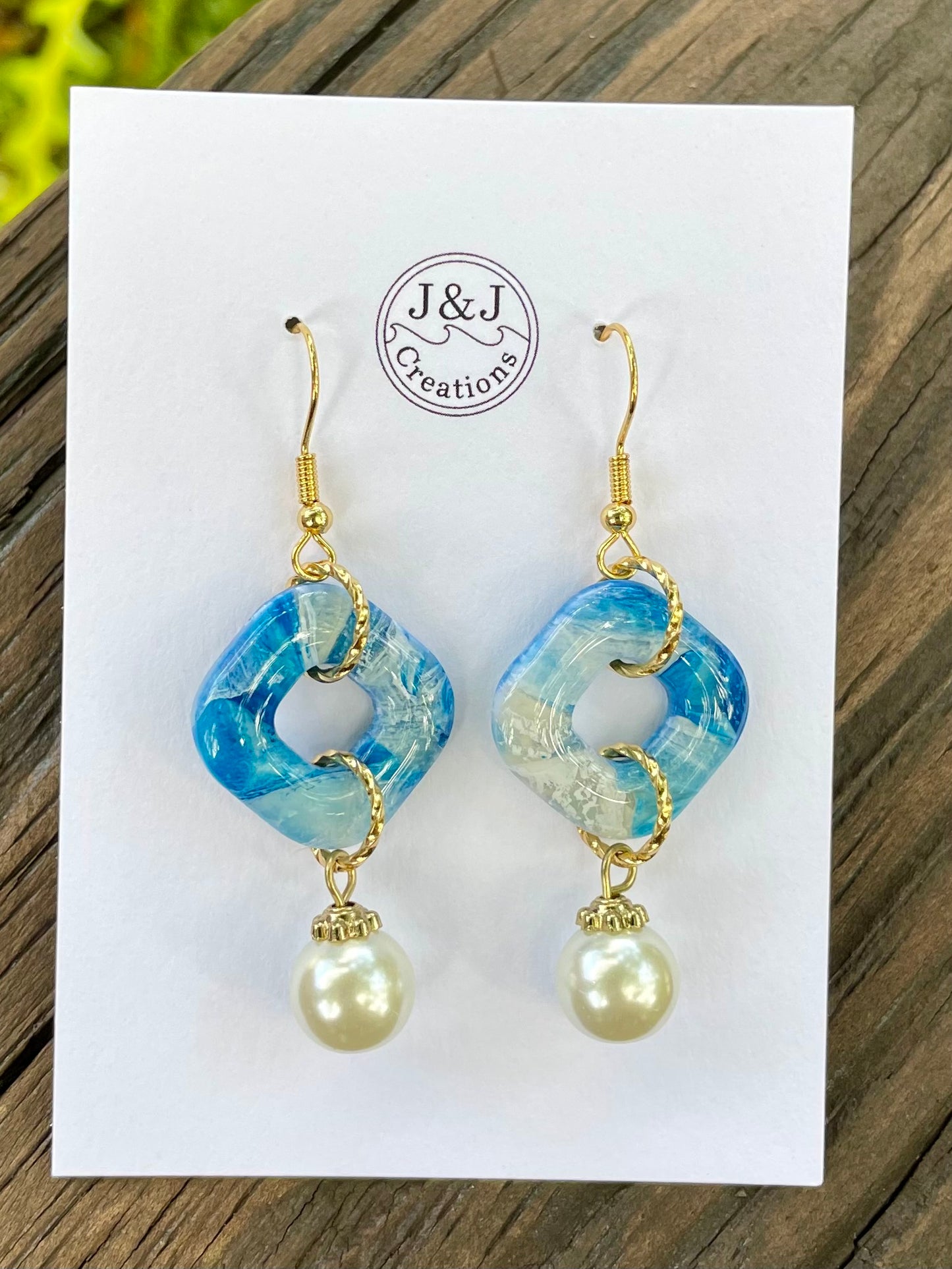Blue with Gold Tone