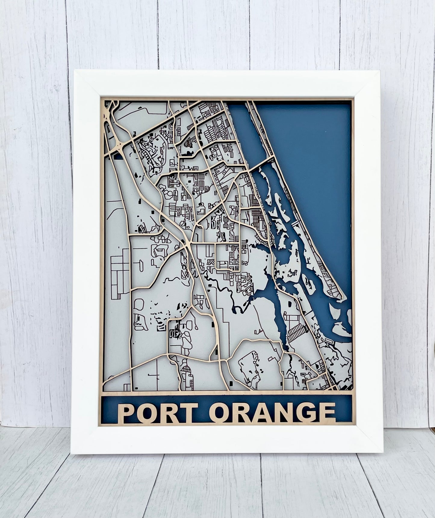 11"x 14" Port Orange 3D Map