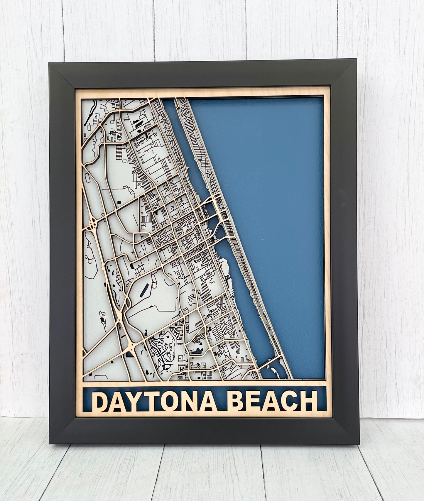 11"x 14" Daytona Beach 3D Map