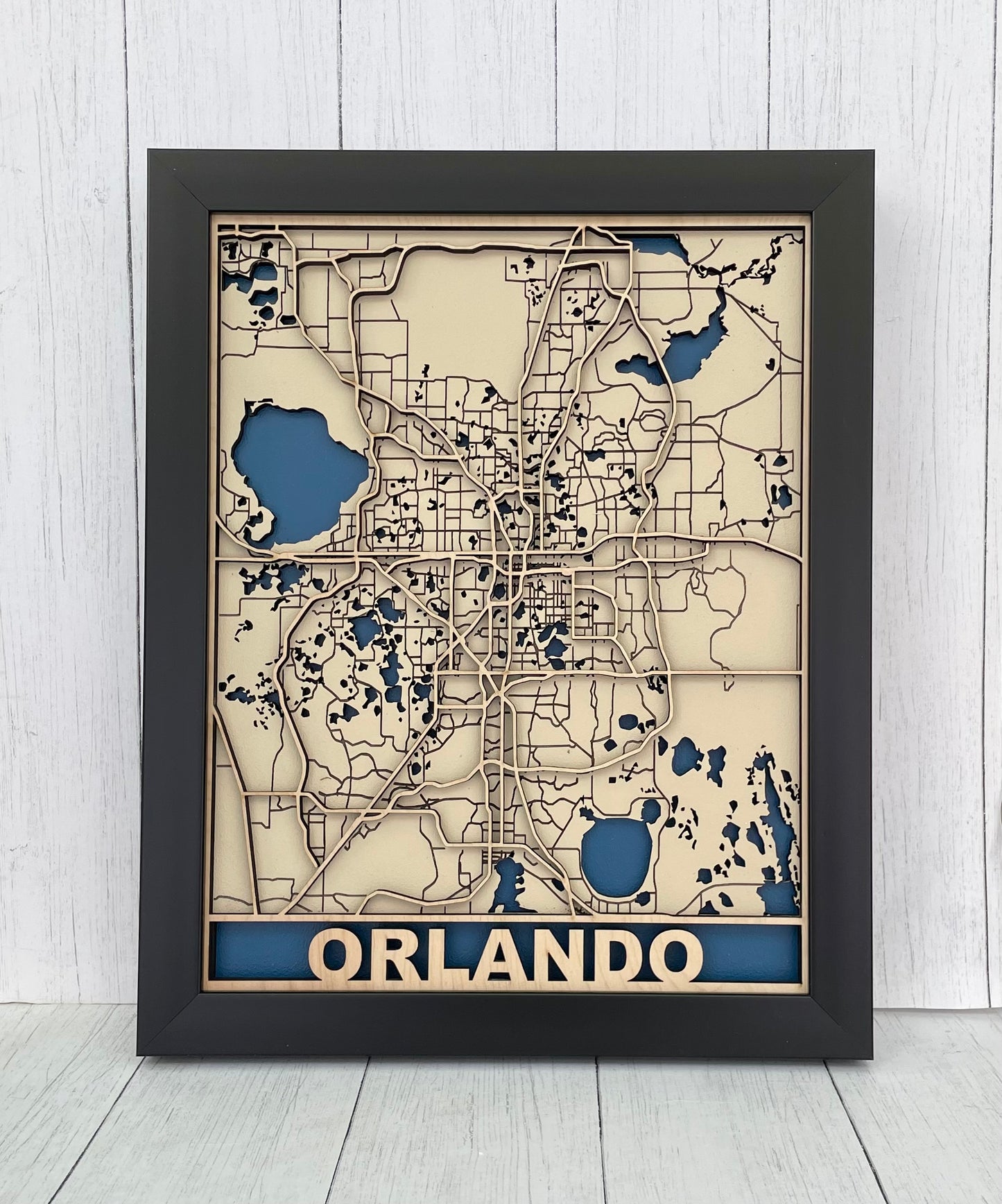 11"x 14" Orlando 3D Map