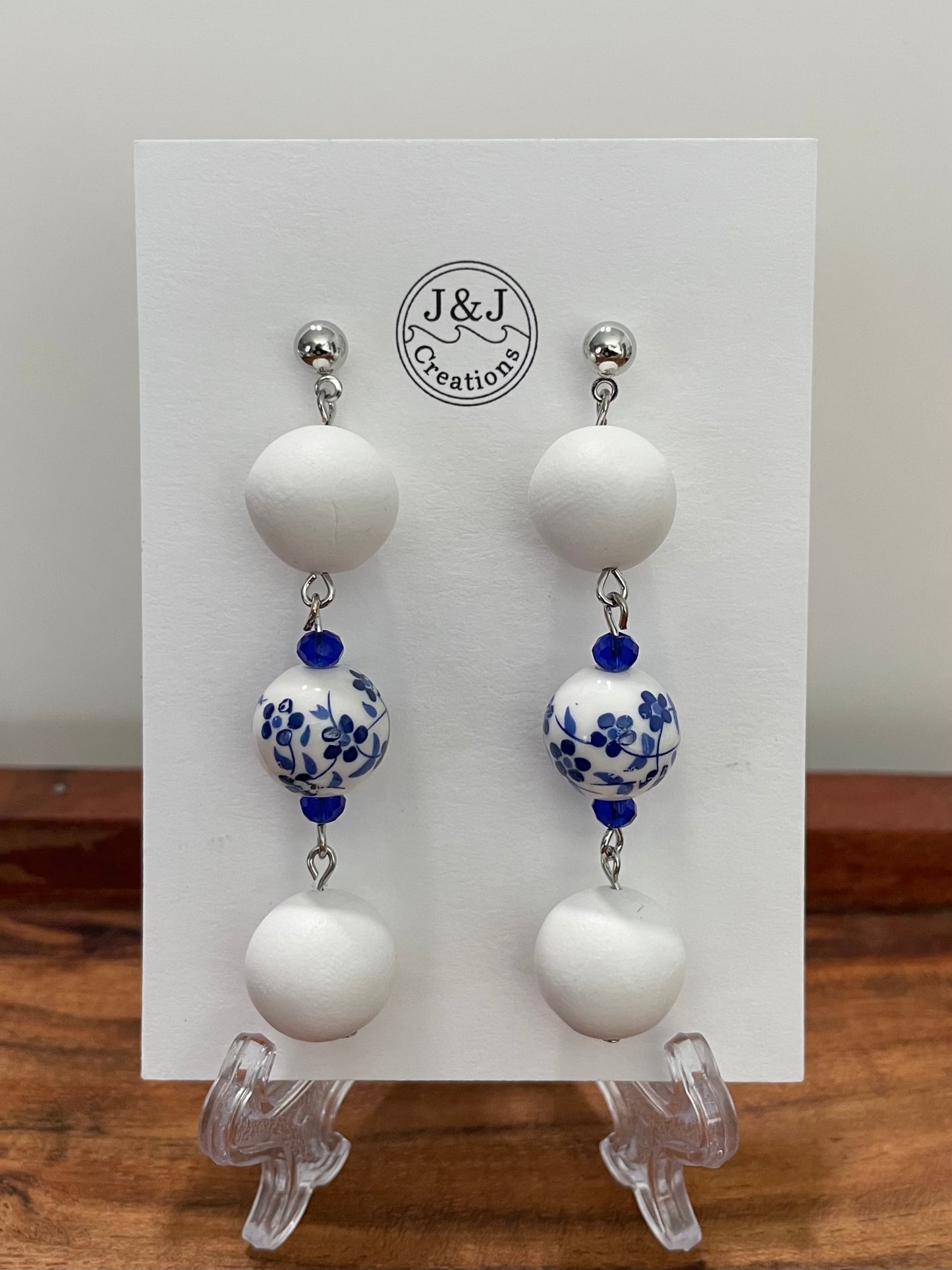 Hand Rolled Beads (Silver Tone)