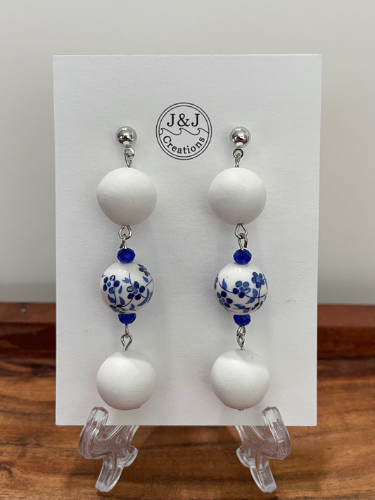 Hand Rolled Beads (Silver Tone)