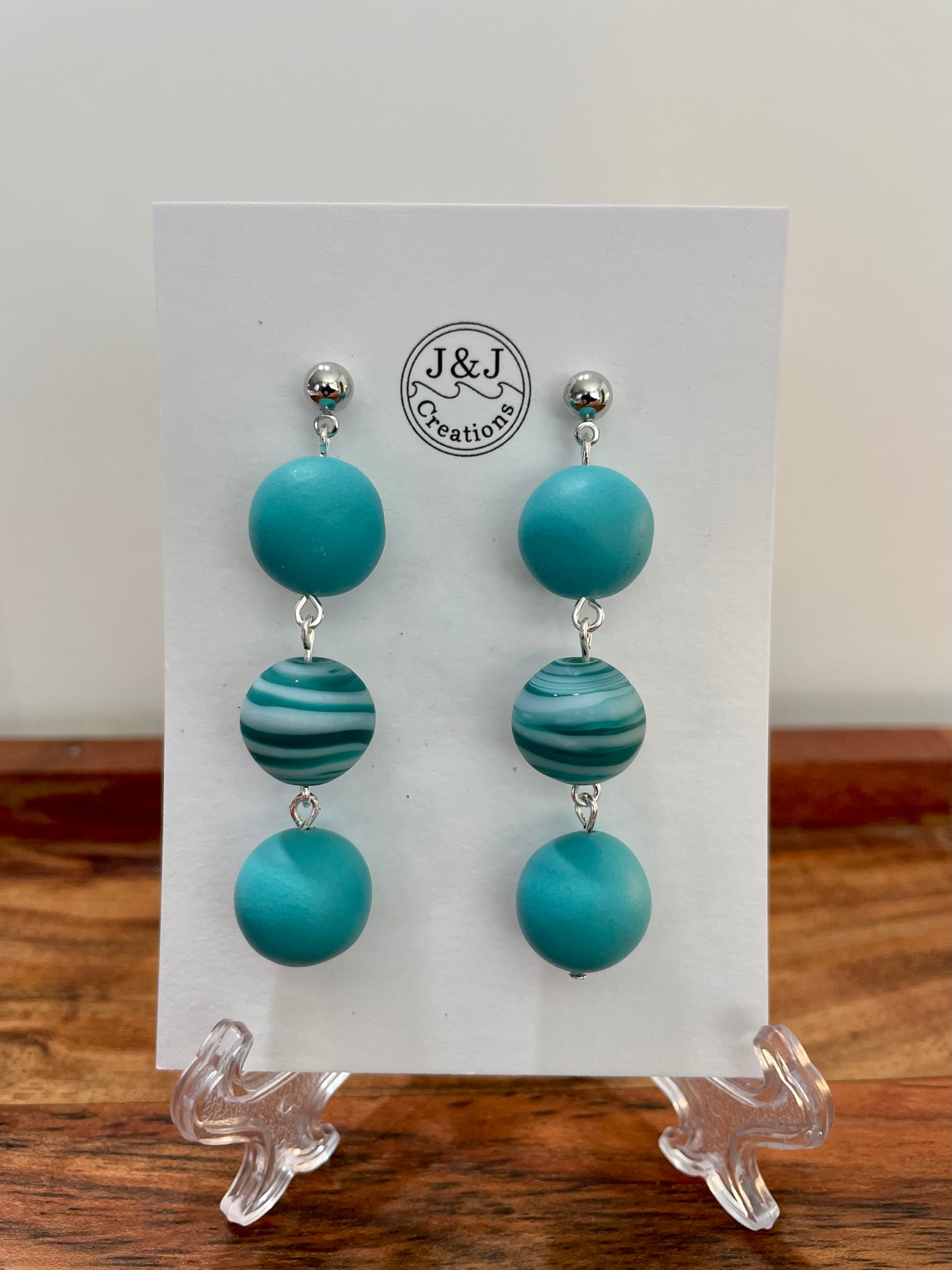 Hand Rolled Beads (Silver Tone)