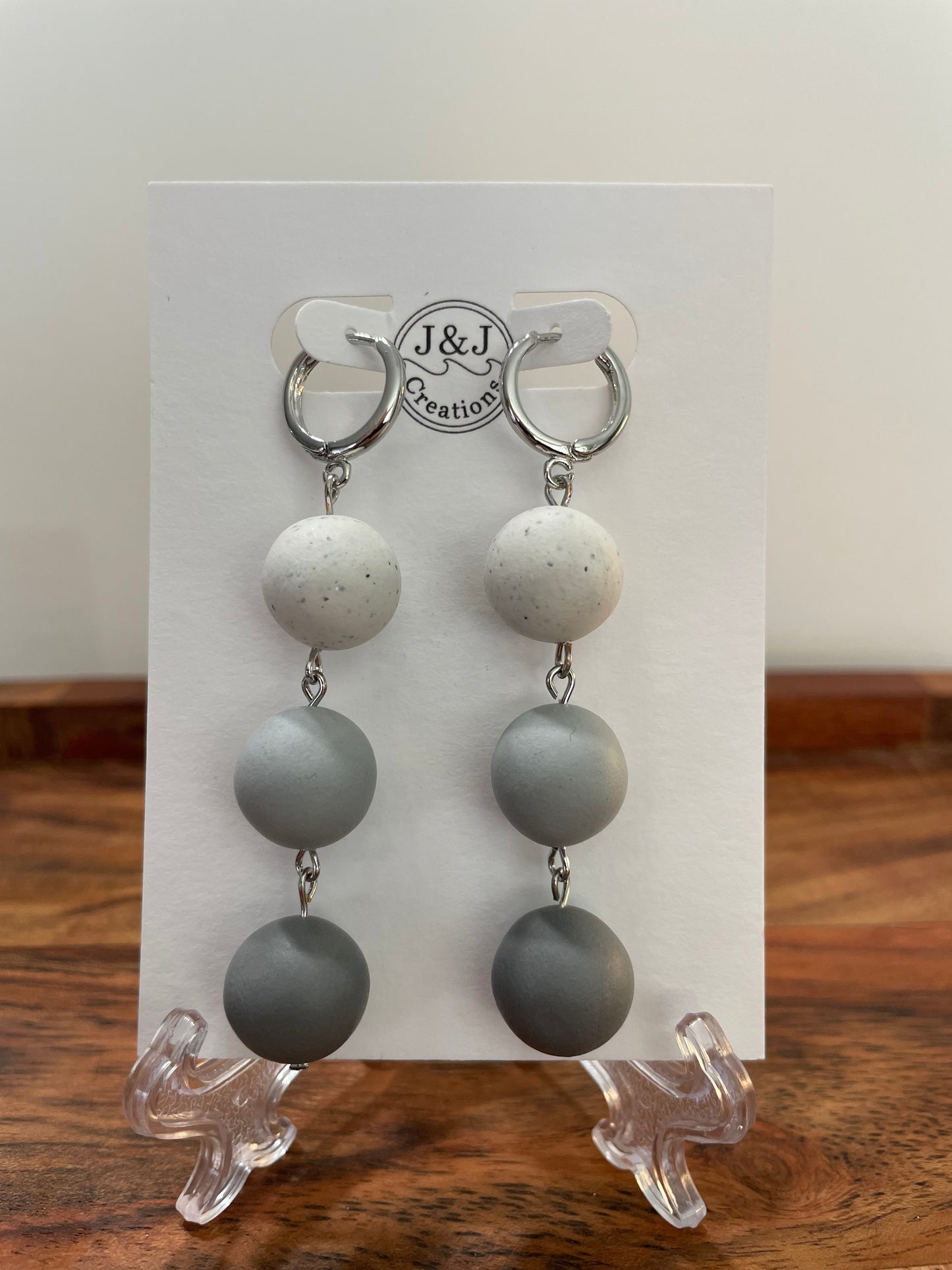 Hand Rolled Beads (Silver Tone)