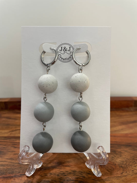 Hand Rolled Beads (Silver Tone)